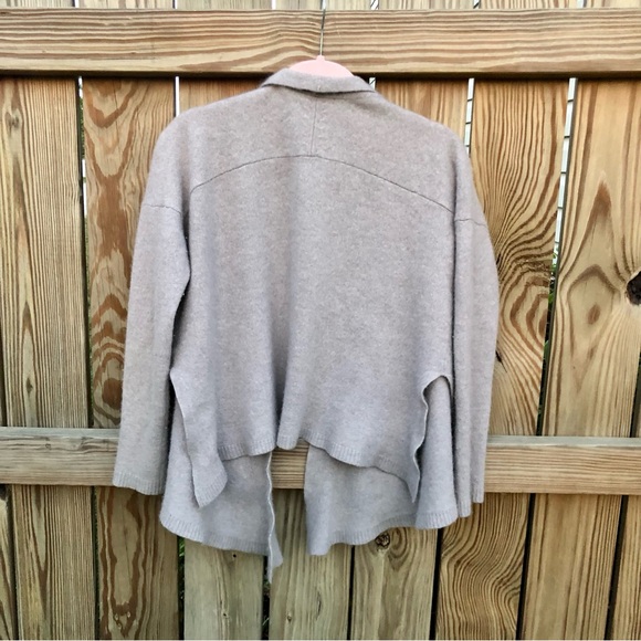 Saks Fifth Avenue Black Label 100% Cashmere Sweater Sz. M Open Cardigan - Picture 4 of 7